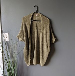 Mossimo Oversized Olive Green Cocoon Cardigan